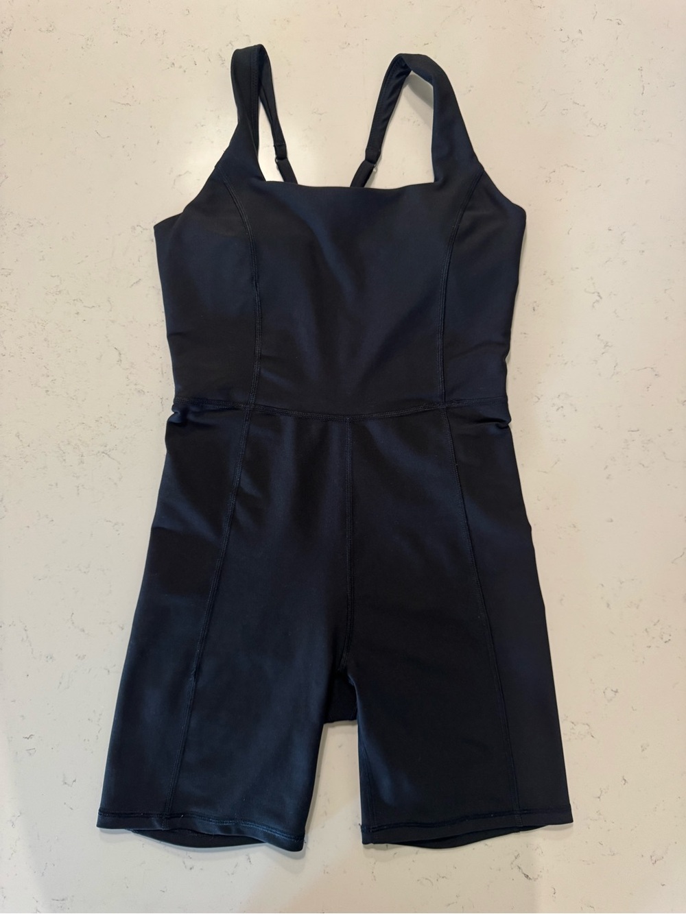Abercrombie YPB Black Active Romper Biker Shorts Size Small - Picture 2 of 7